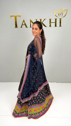 Black Dola Silk 3-Piece Set | D No. 4860